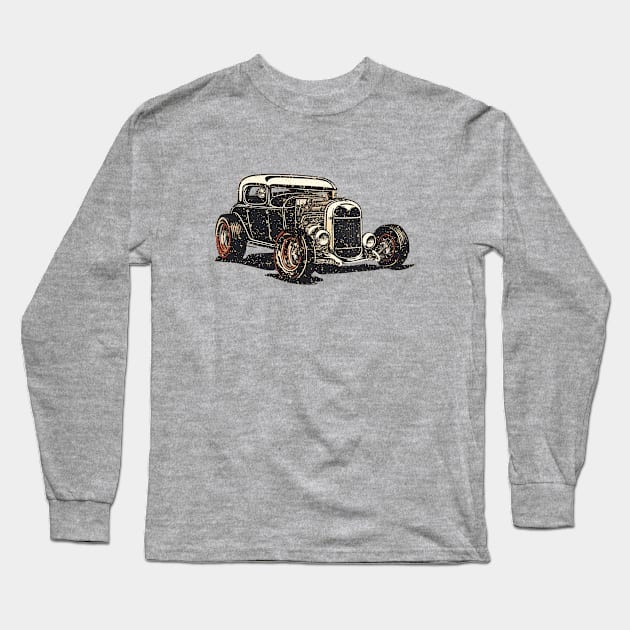 Vintage Hot Rod Long Sleeve T-Shirt by Sloat